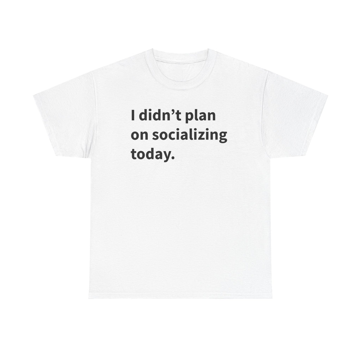 I Didn't Plan On Socializing Today