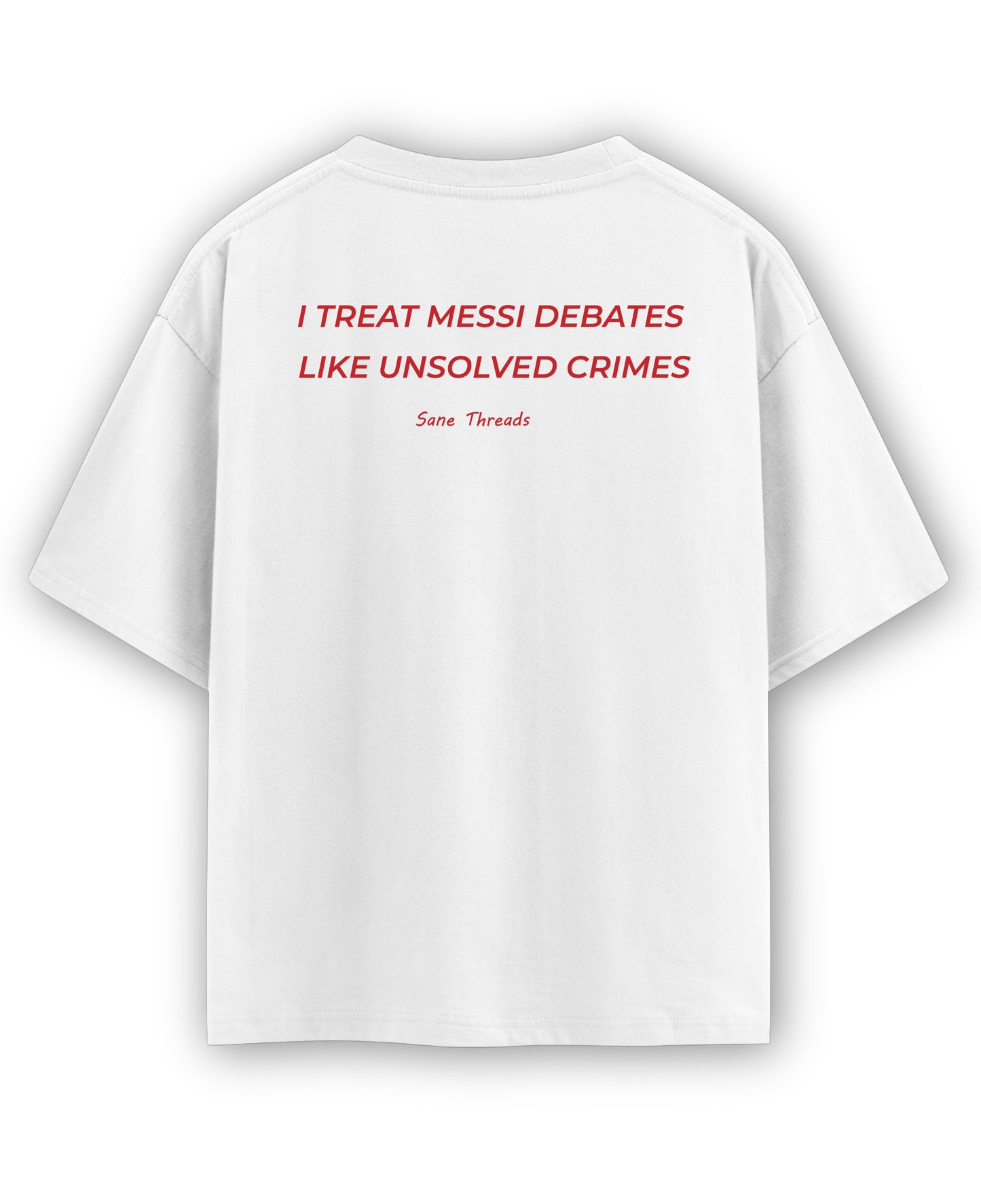 White Oversized T-shirt Back Design