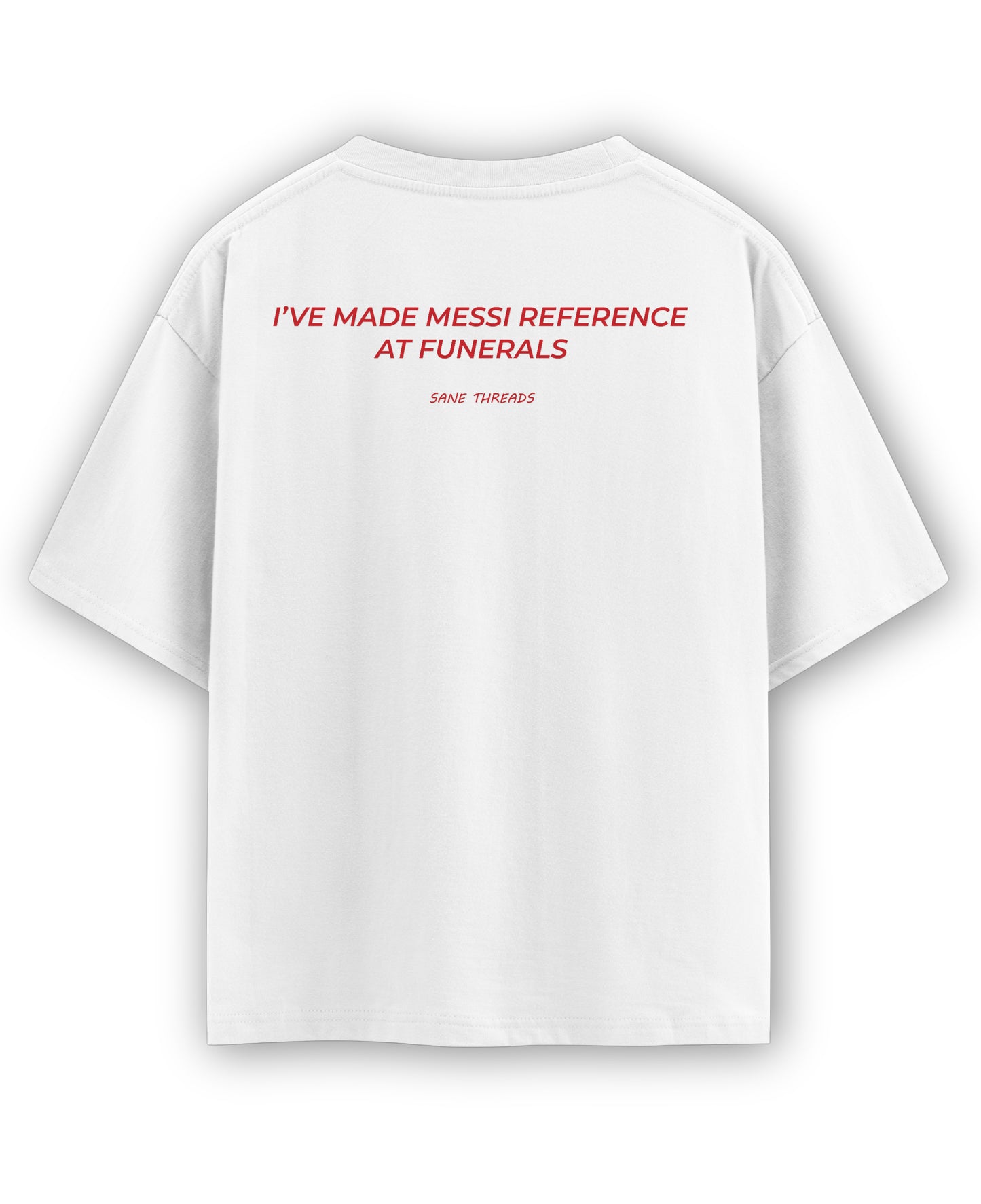 White Oversized T-shirt Back Design
