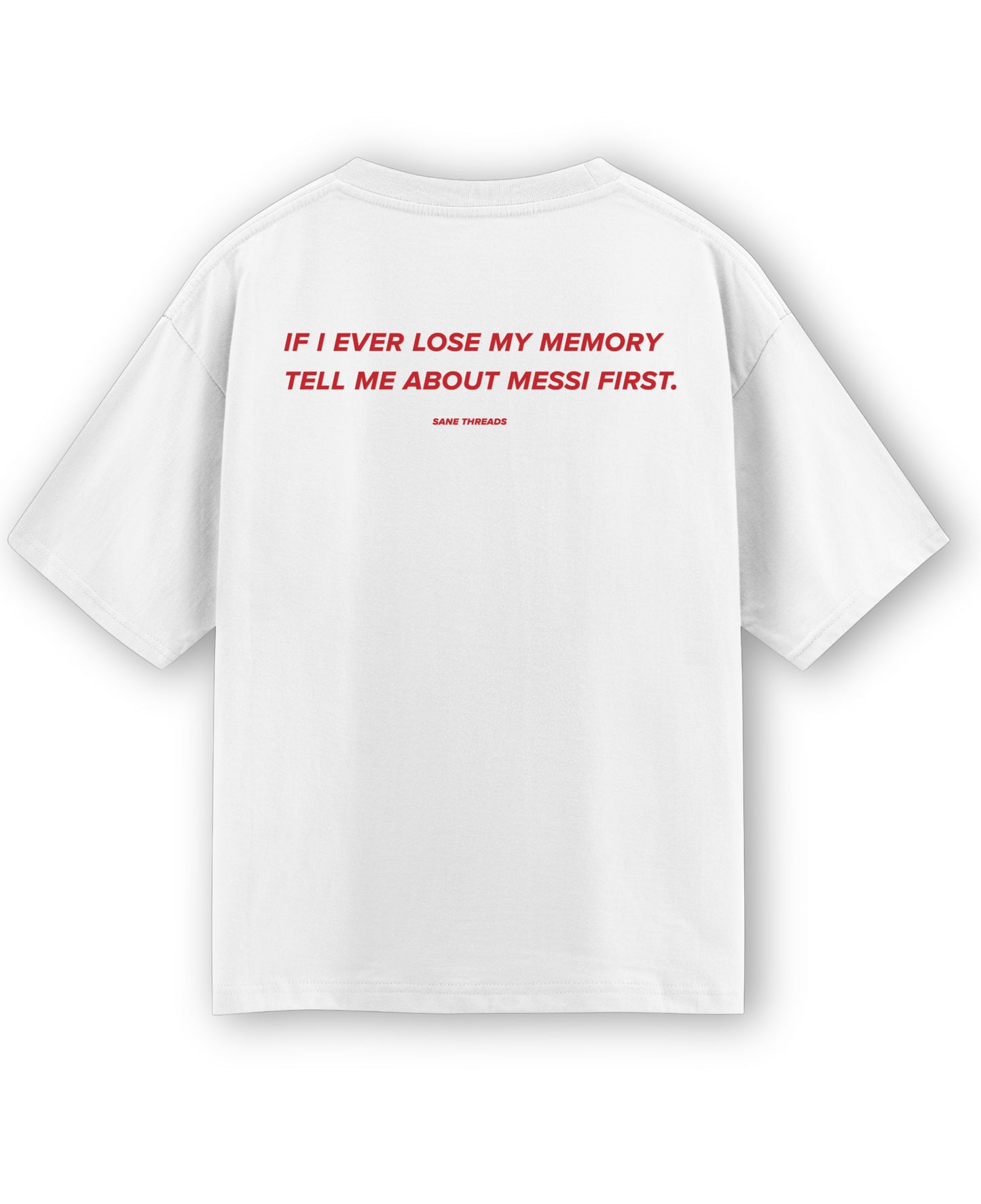 White Oversized T-shirt Back Design
