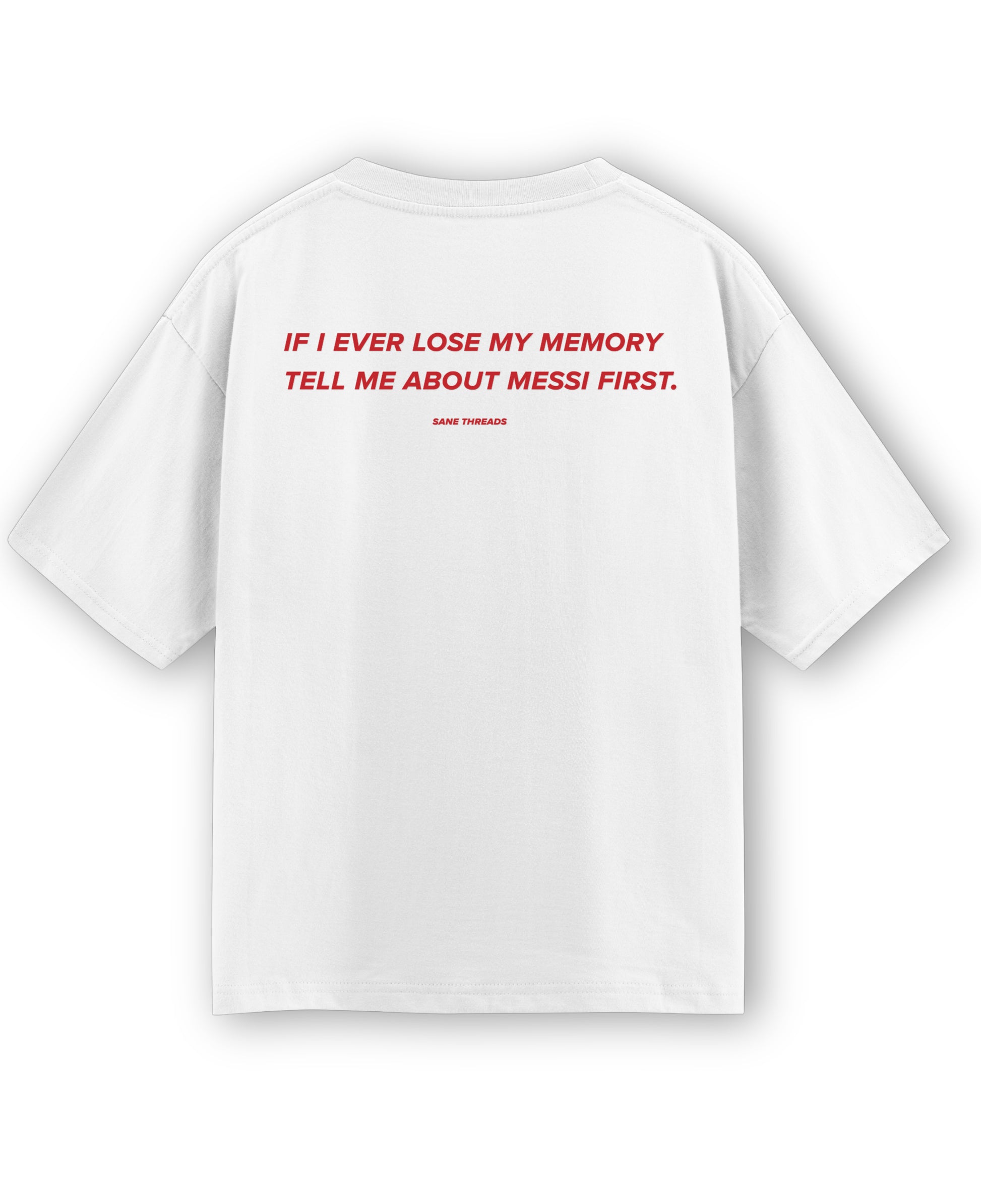 White Oversized T-shirt Back Design