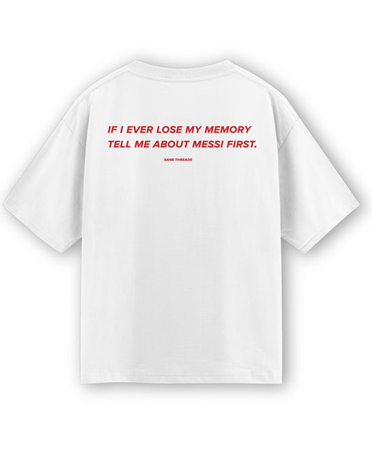 White Oversized T-shirt Back Design